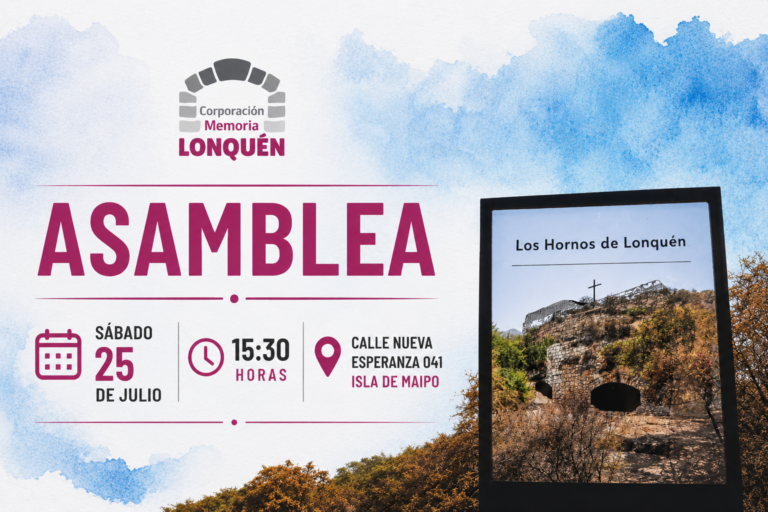 Convocatoria a Asamblea de la Corporación Memoria Lonquén