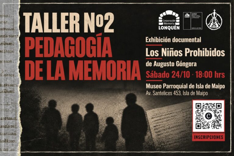 Corporación Memoria Lonquén invita a reflexionar sobre las infancias durante la dictadura en nuevo taller de Pedagogía de la Memoria
